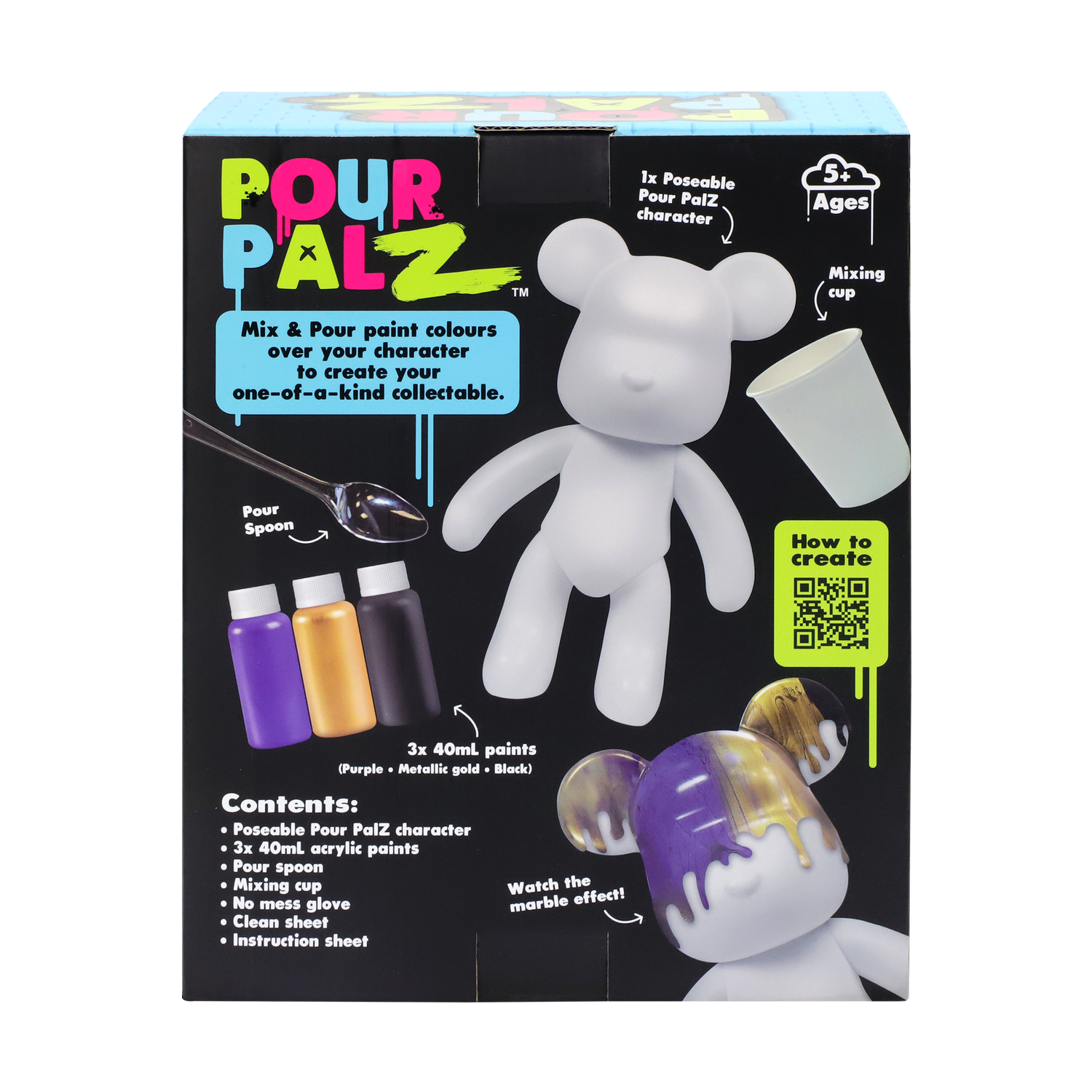Pour PalZ Large Paint Bear MIDNIGHT GOLDIE Wave 2 — TOYMONSTER